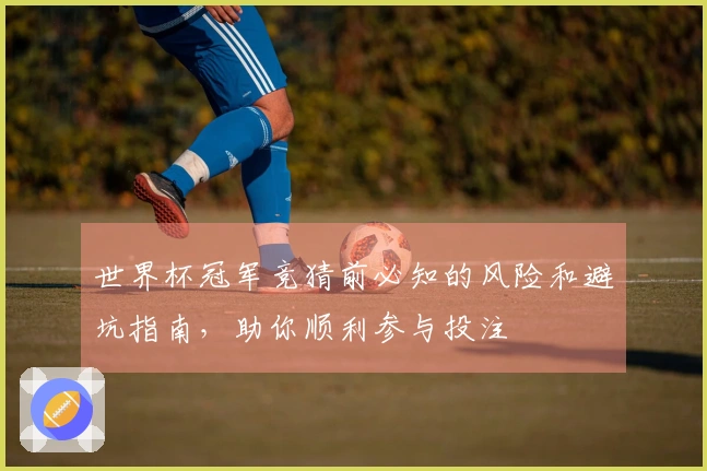 世界杯冠军竞猜前必知的风险和避坑指南,助你顺利参与投注